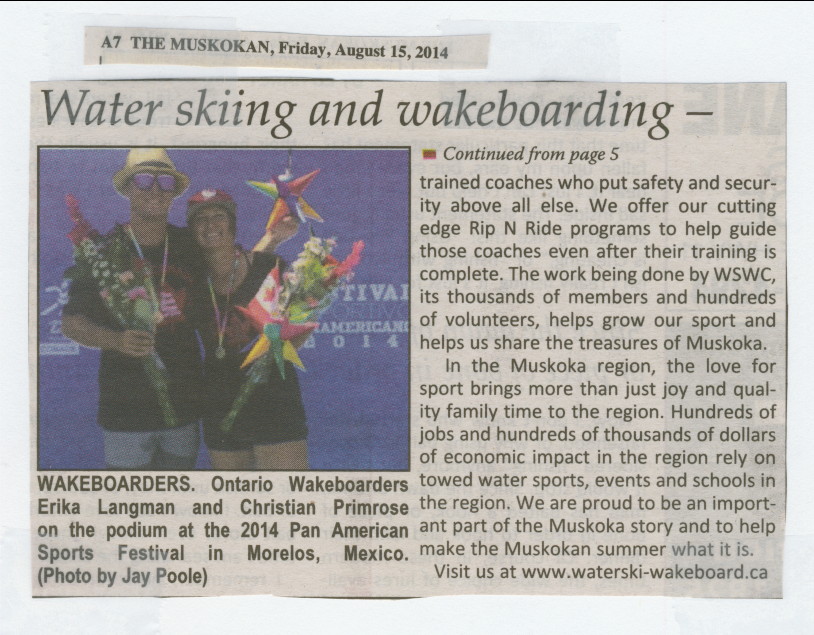2014 - Aug 15 - Water Ski and Wakeboard Canada - fun and history - The Muskoka page 5 & 7 - 2 of 2
