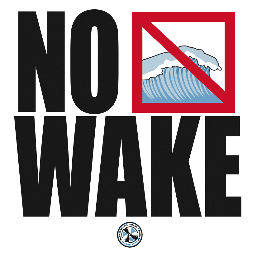 No Wake sign